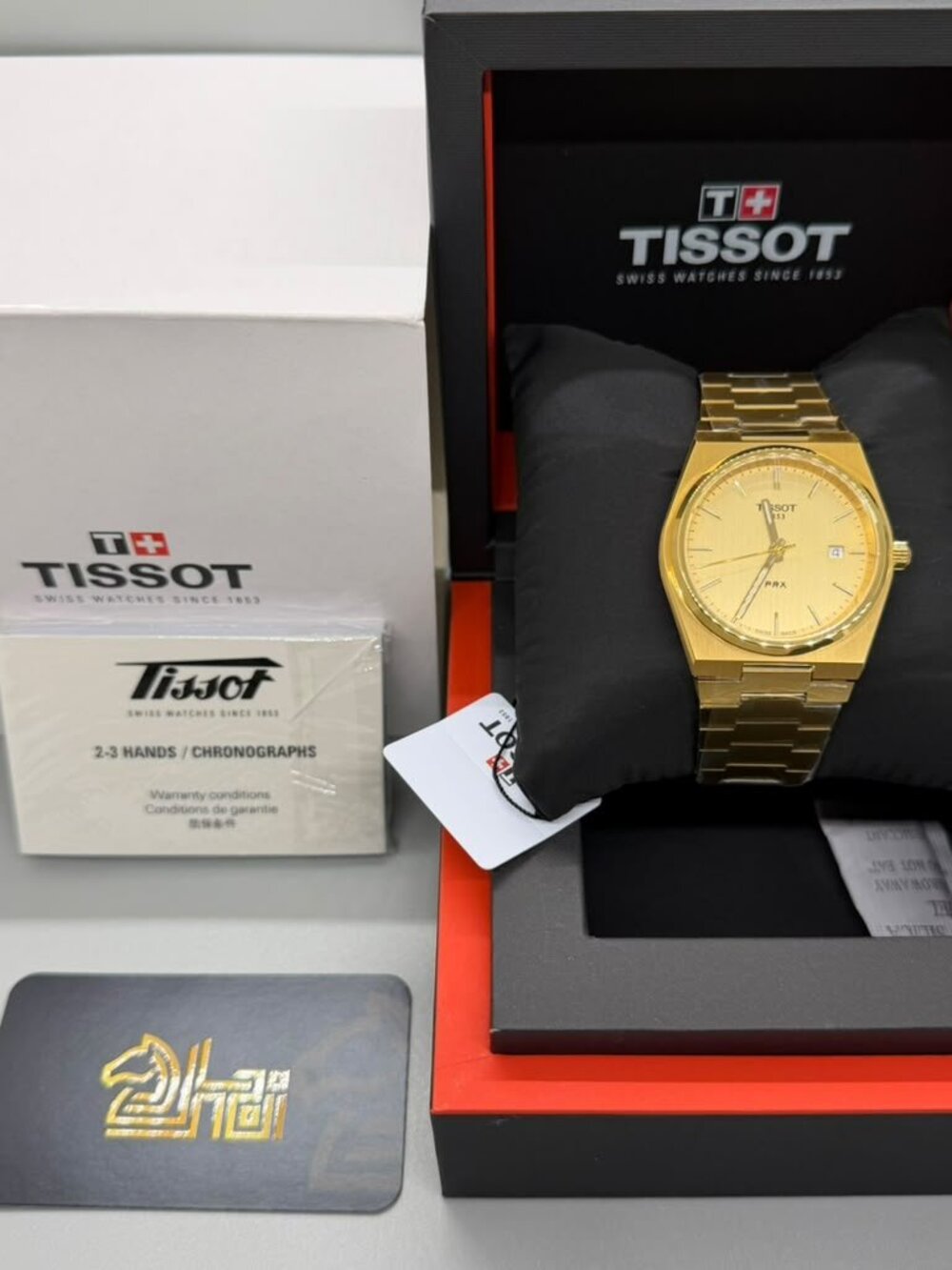 Tissot PRX Gold Stainless Steel 40mm Quartz Men's Watch – Ref. T137.410.33.021.0 - Picture 5 of 7